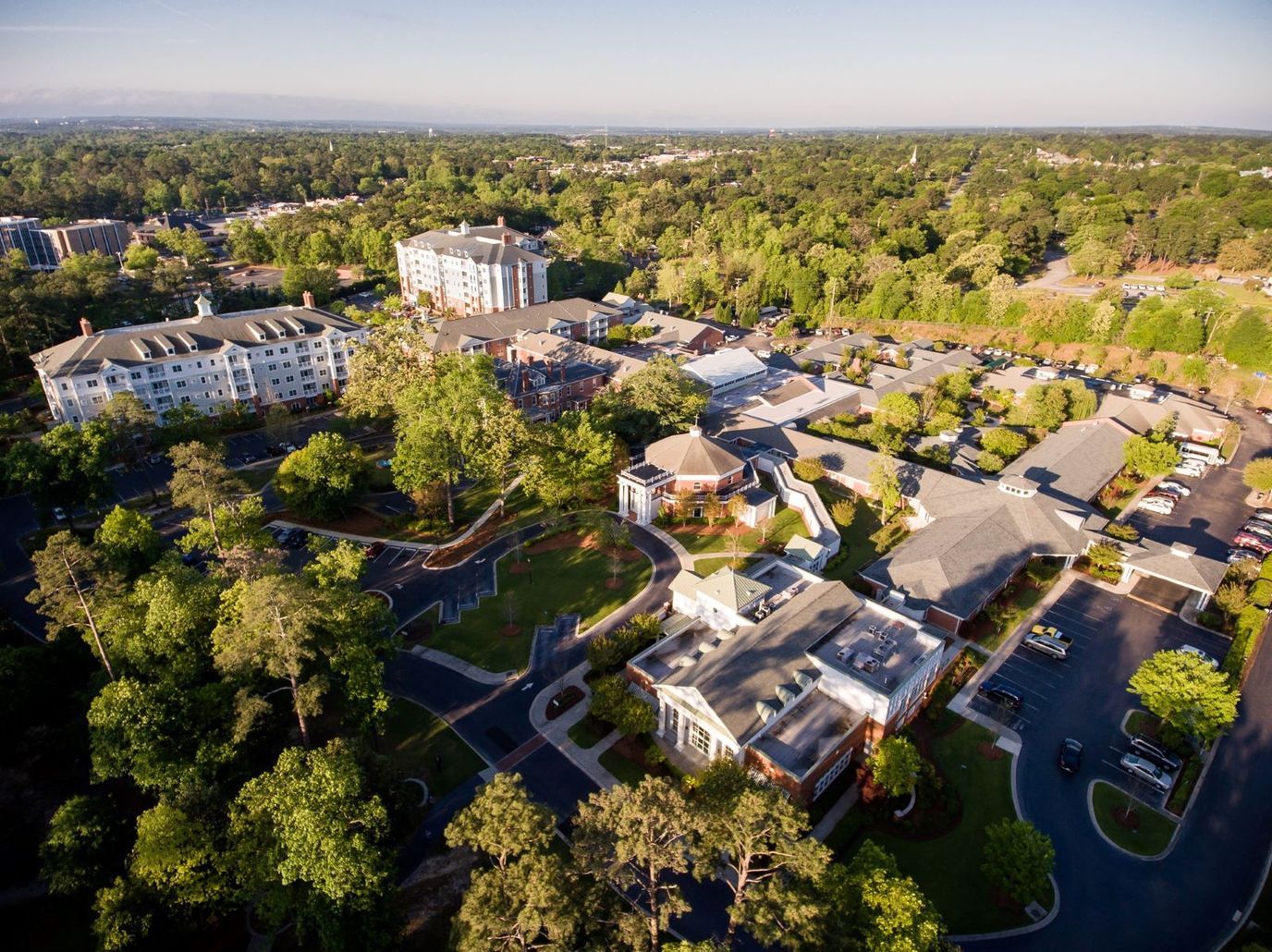 Aerial view of the Still Hopes Episcopal Retirement Community campus