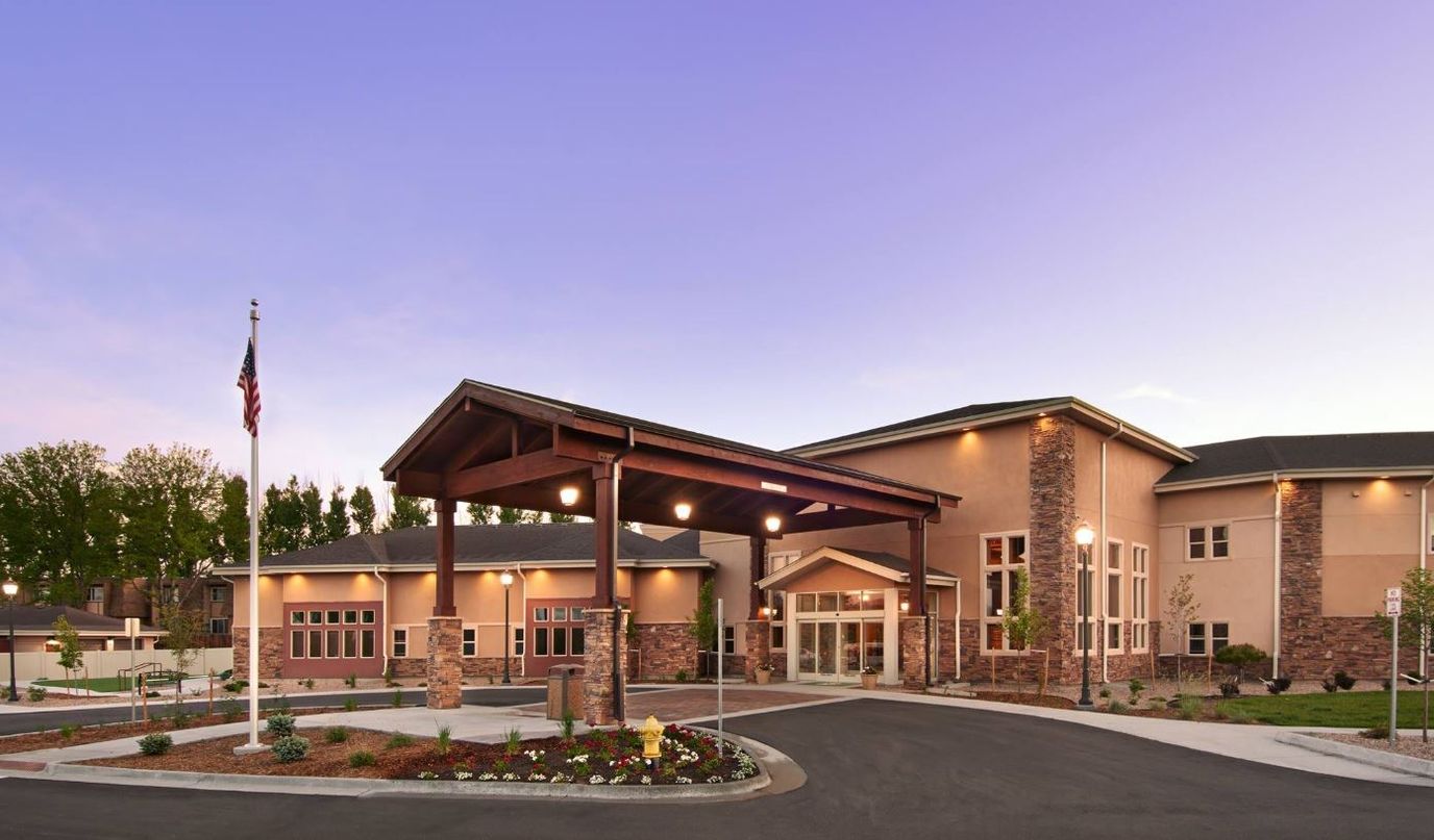 Exterior view of The Gardens on Quail Retirement Community