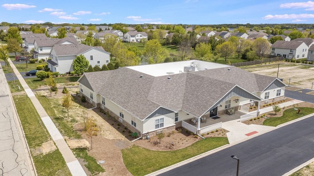 Exterior view of The Heathers Senior Homes