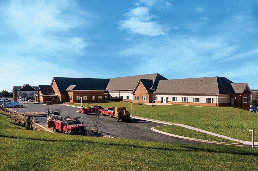 Exterior view of Atlee Hill Skilled Nursing Facility