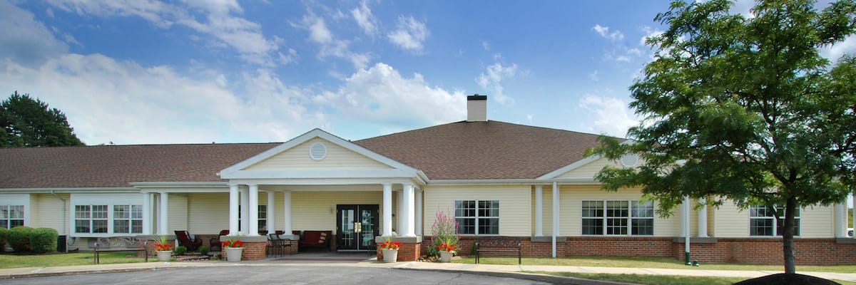 Exterior view of a residential care facility