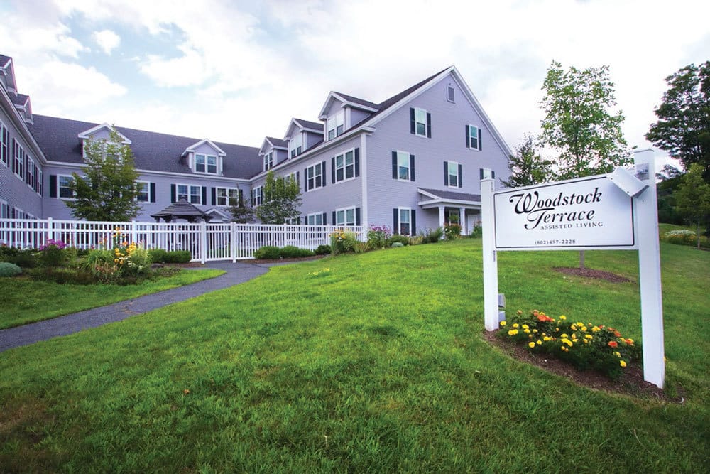 Exterior view of Woodstock Terrace assisted living facility