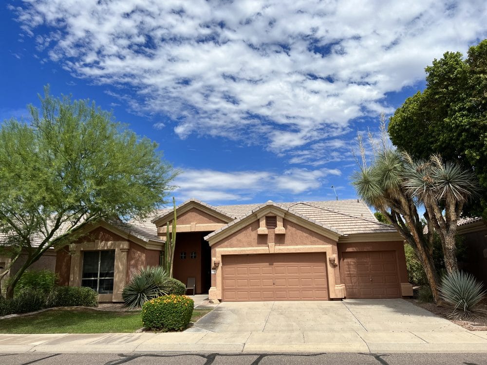 Exterior view of a charming assisted living home