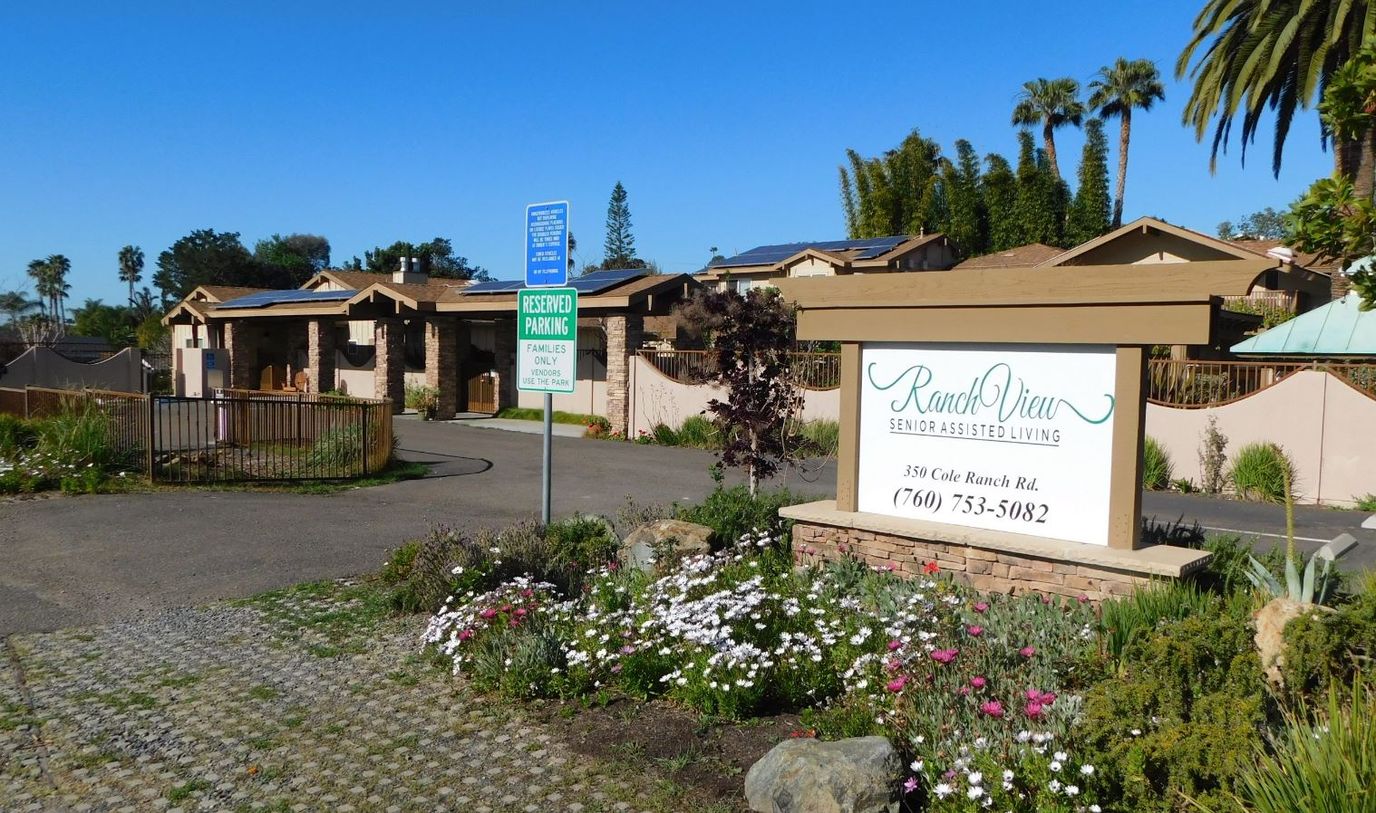 Exterior view of Ranch View Senior Assisted Living entrance