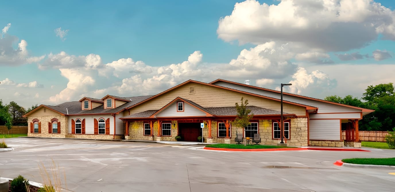 Exterior view of The Mapleton Assisted Living facility