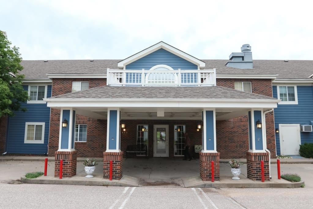 Exterior view of Vintage Park at Waterfront's entrance