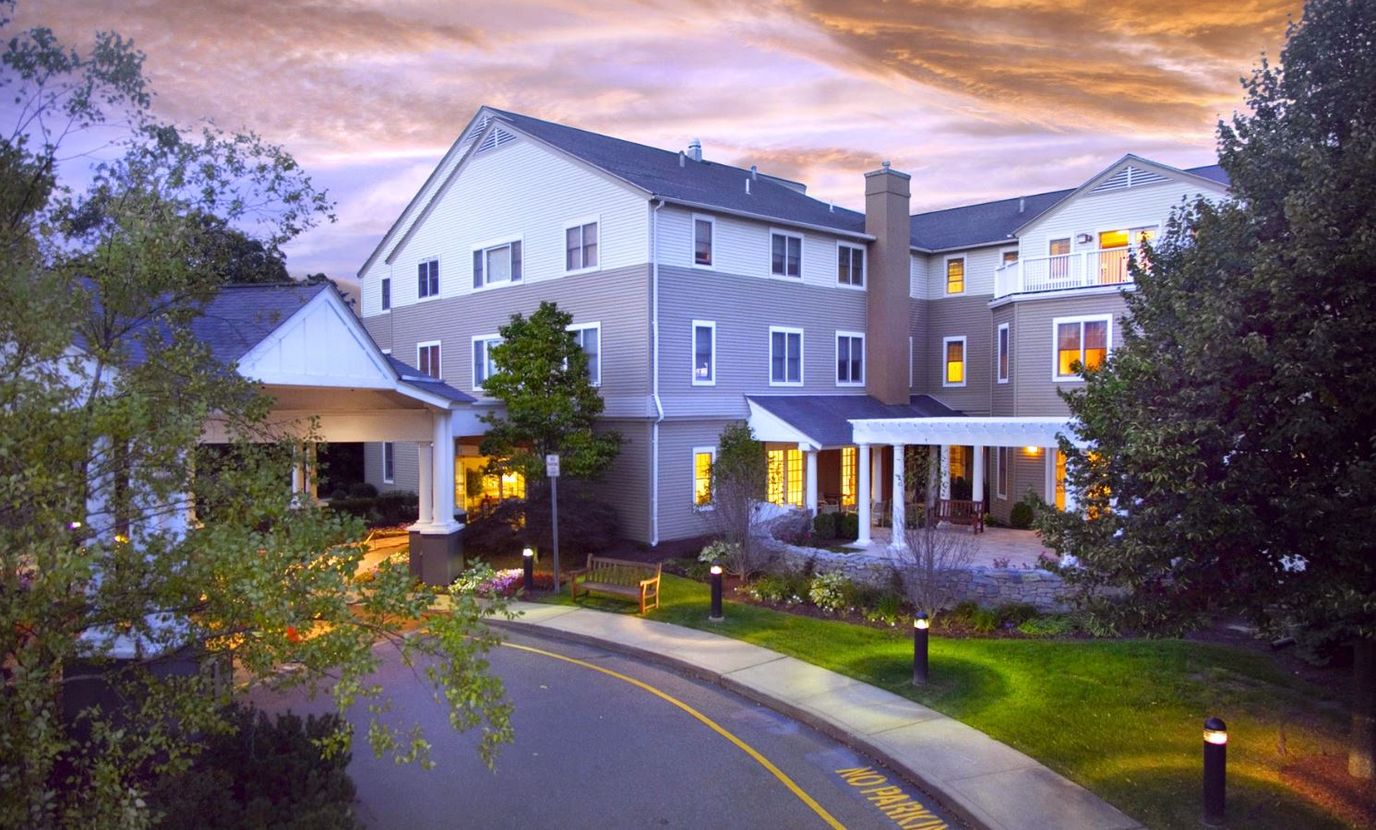 Exterior view of Maplewood at Orange during sunset