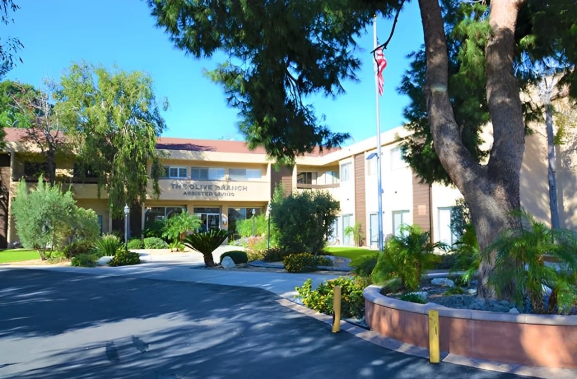 Exterior view of Olive Branch Assisted Living facility