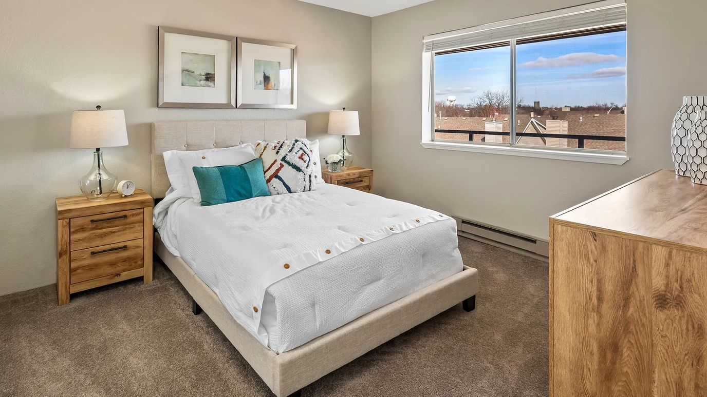 Bright and cozy resident room with decor