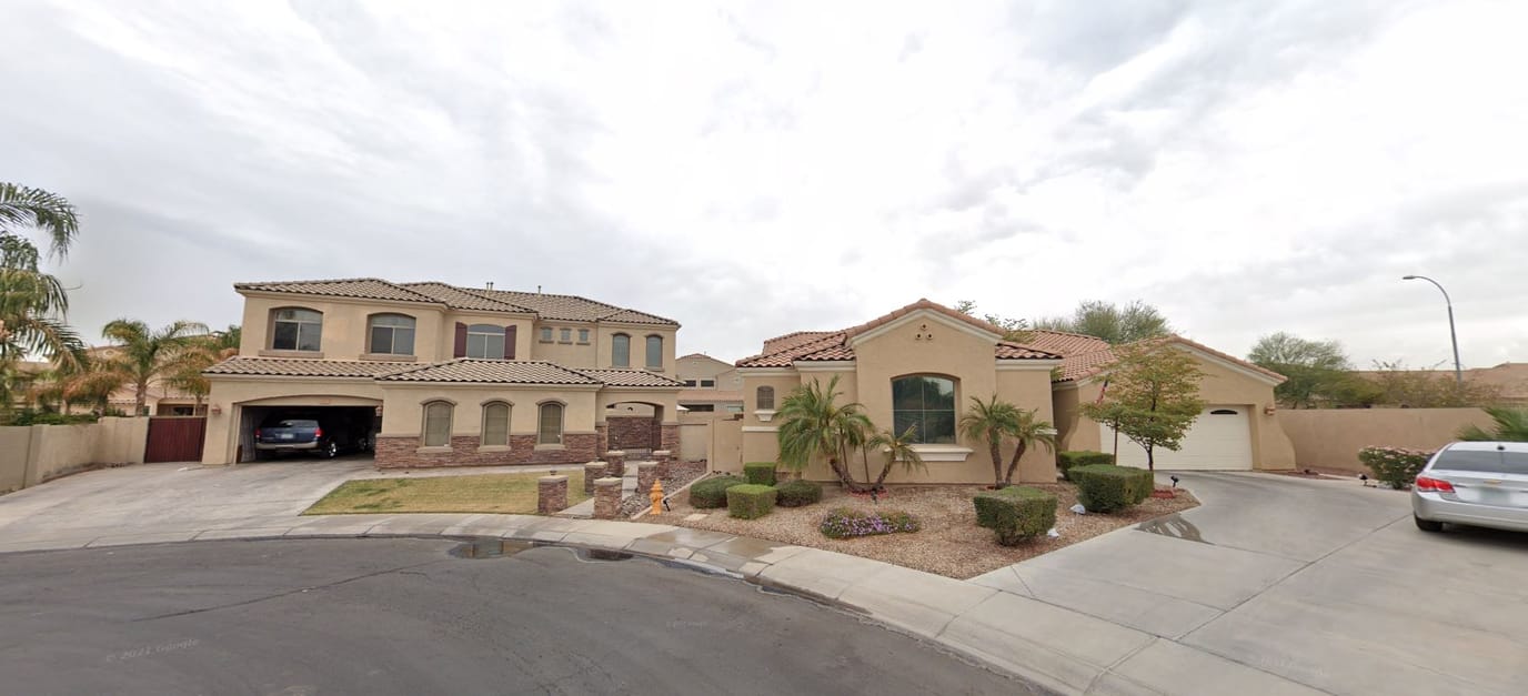 Exterior view of a senior care facility building