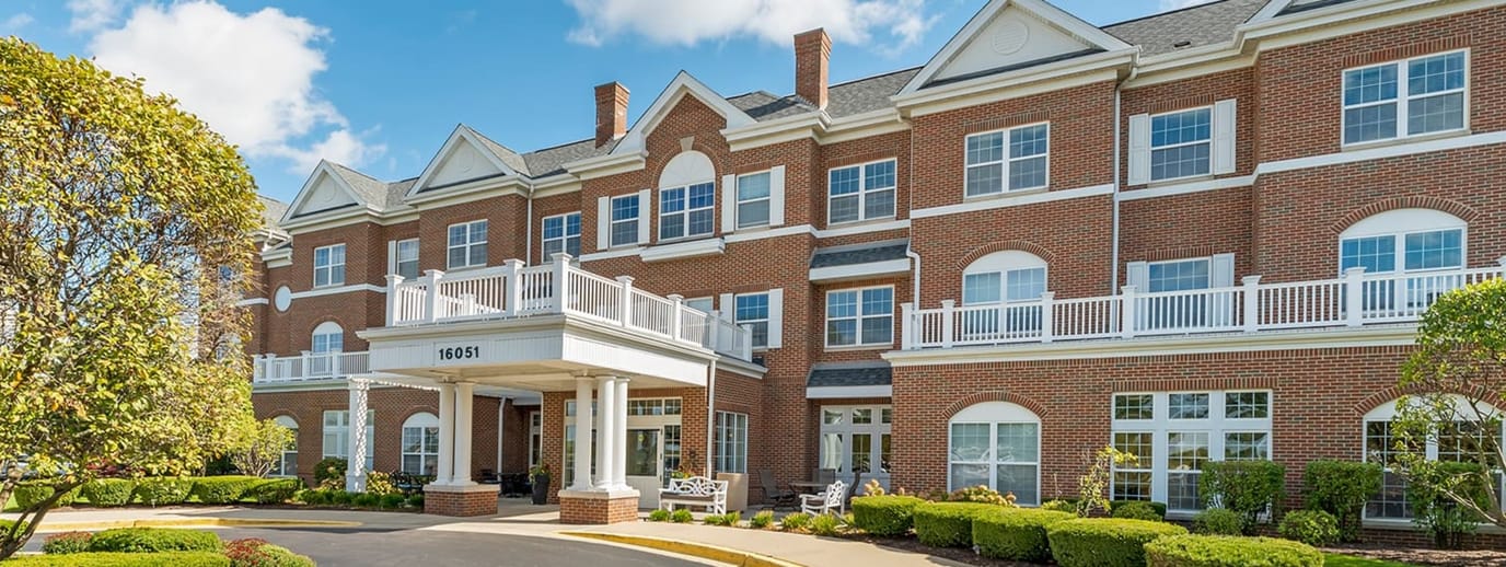 Exterior view of Brookdale Orland Park facility