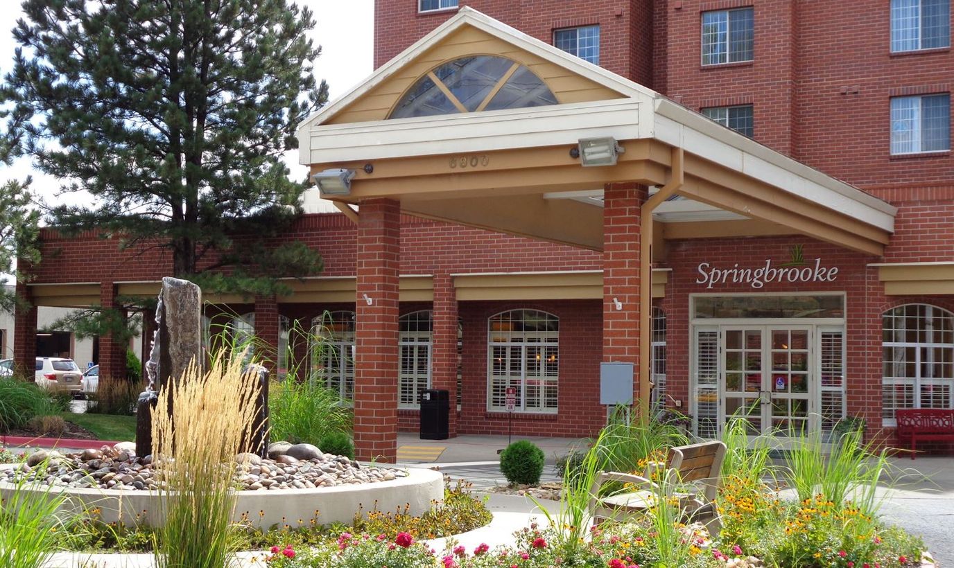 Front entrance of Springbrooke Retirement facility