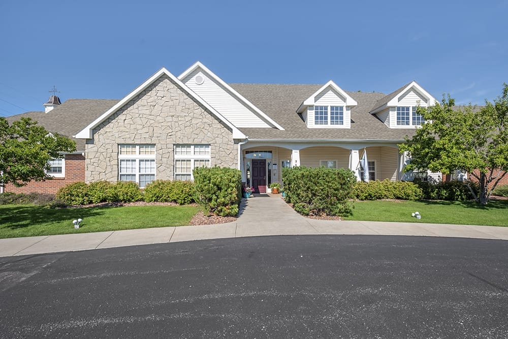 Exterior view of Brookdale Briargate entrance