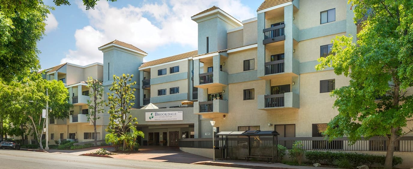 Exterior view of Brookdale Uptown Whittier facility