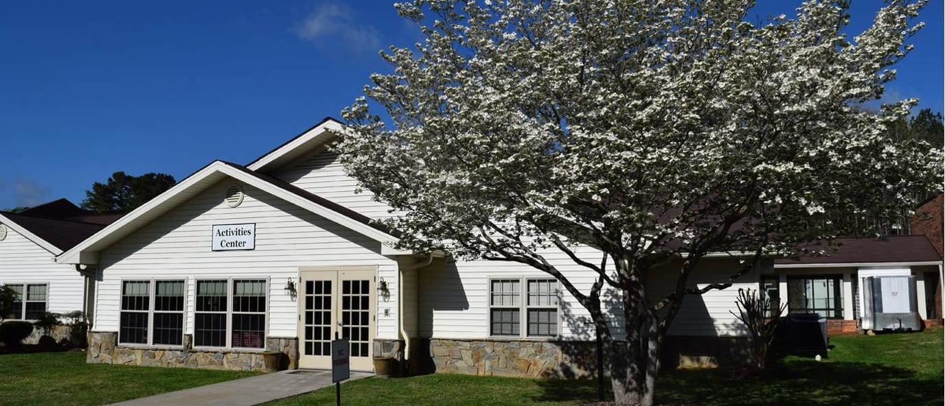 The facility exterior featuring the Activities Center