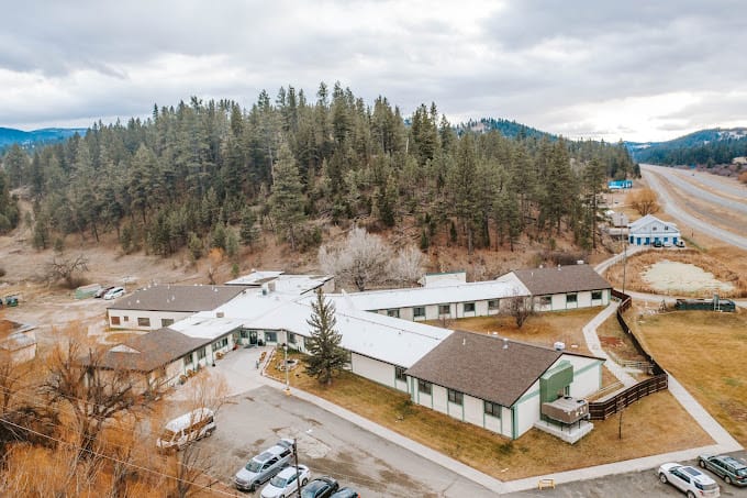 Aerial view of Elkhorn Healthcare and Rehabilitation facility