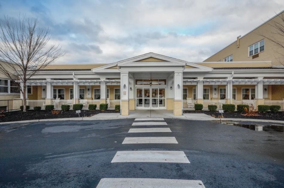 Front entrance of St. Monica Center facility