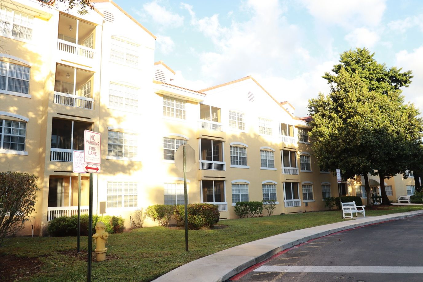 Exterior view of a senior living facility