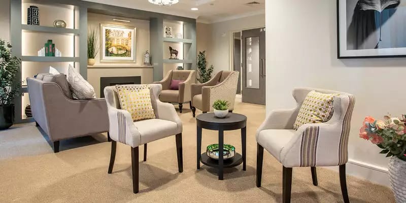 Cozy common area with comfortable seating