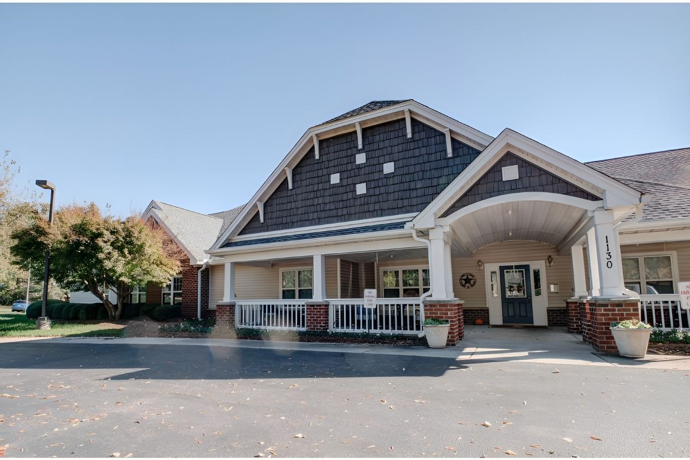 Exterior view of Falls River Village Assisted Living facility