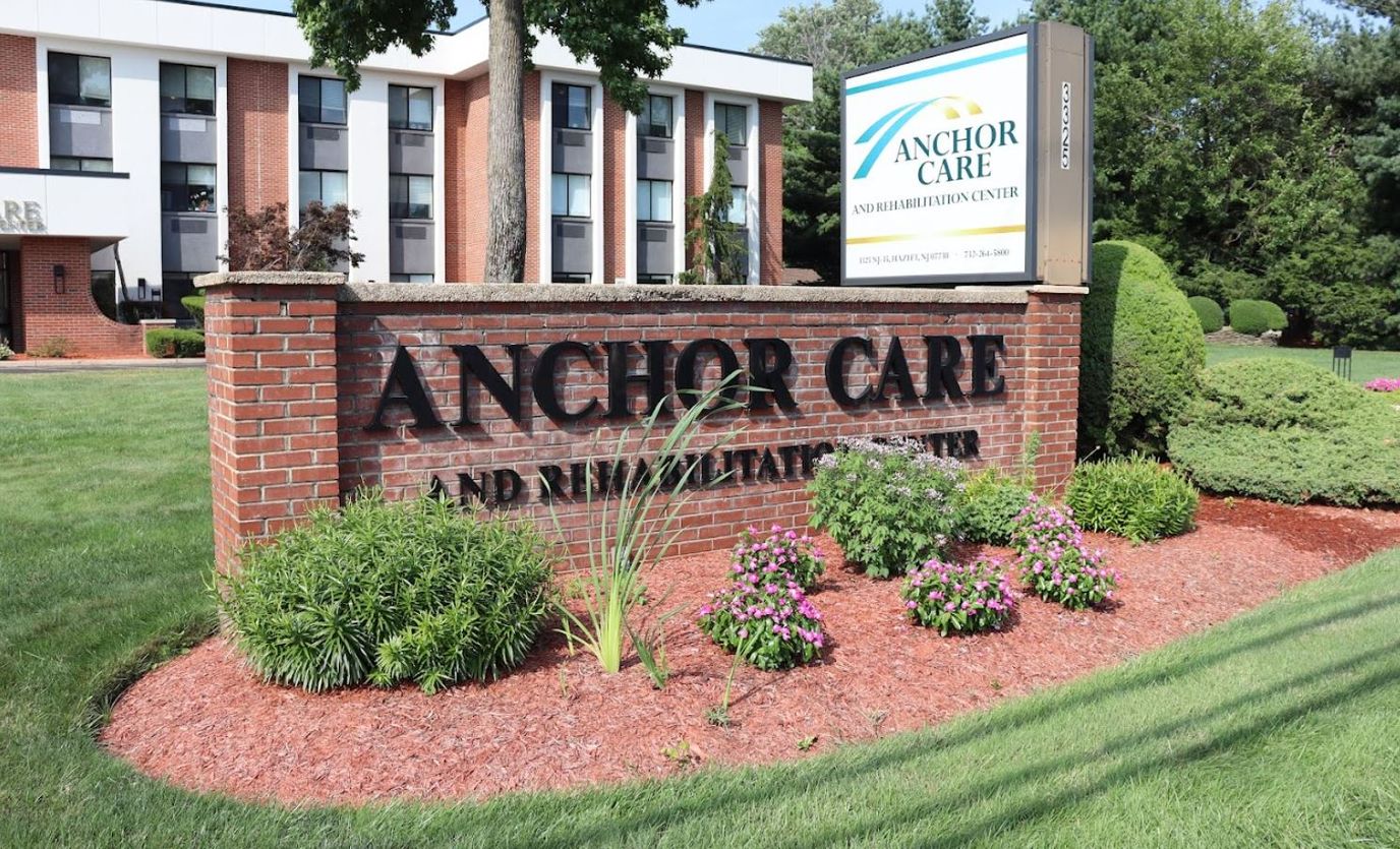Exterior view of Anchor Care and Rehabilitation Center signage