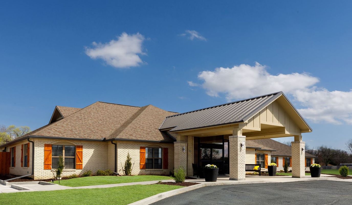 Exterior view of the Asbury Village entrance