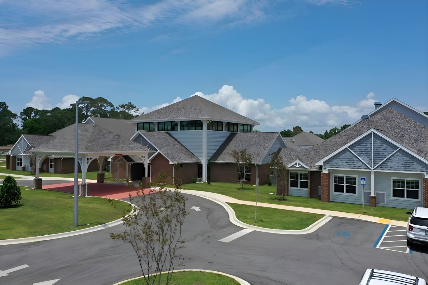 Aerial view of the Bay Port of Fort Walton Beach facility