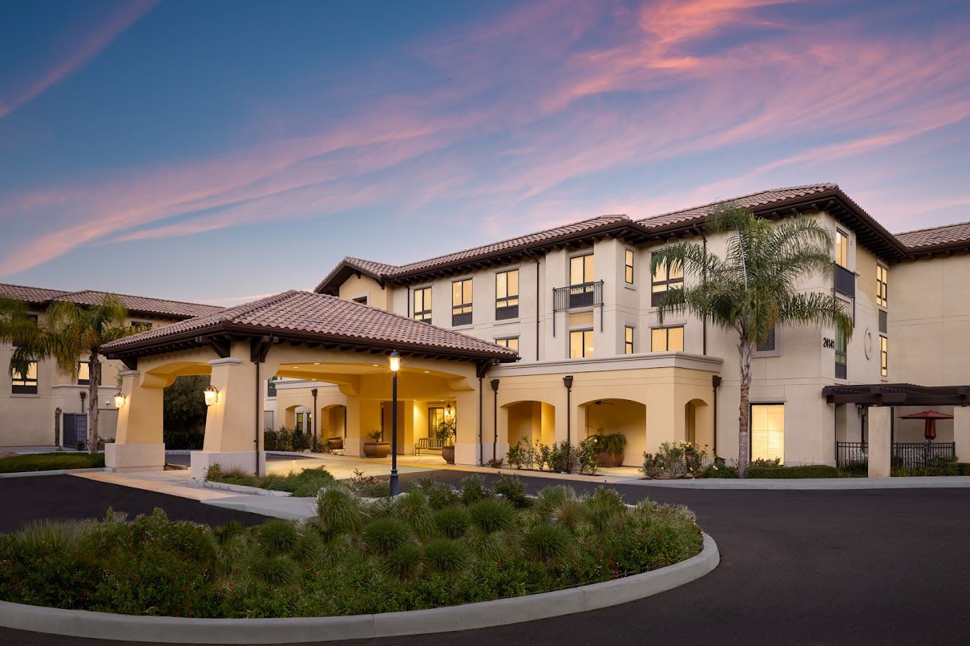 Front exterior view of Belmont Village Senior Living