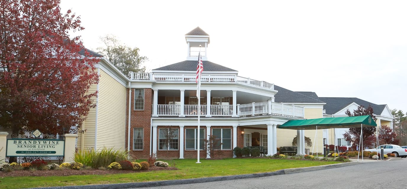 Exterior view of Brandywine Senior Living facility