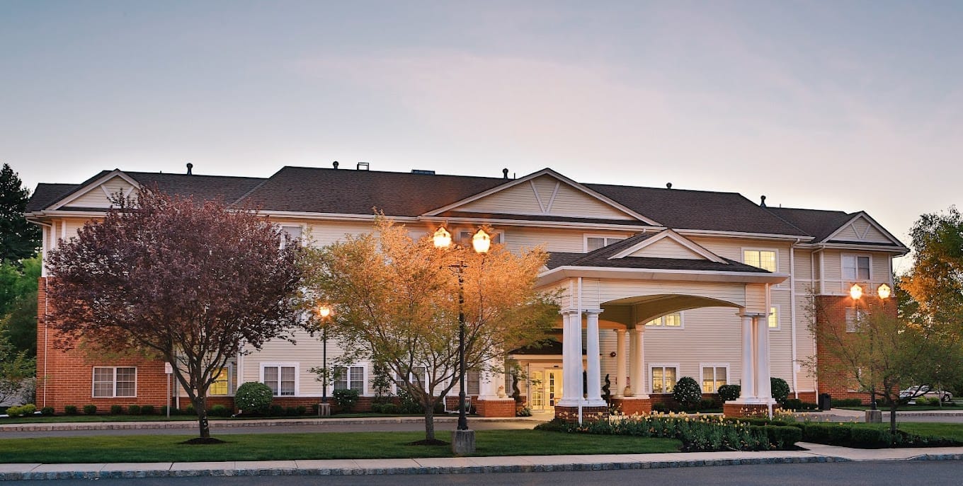 Exterior view of Brandywine Pennington at sunset