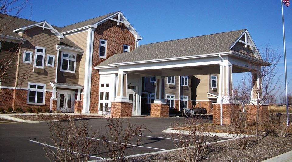 Building exterior of Ciel at Plainfield with entrance