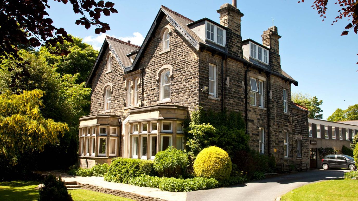 Exterior view of a historic assisted living facility