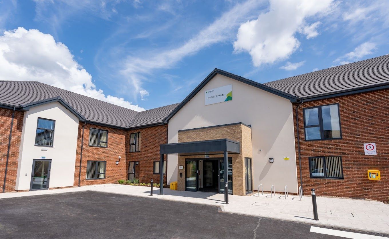 Exterior view of Hylton Grange facility entrance