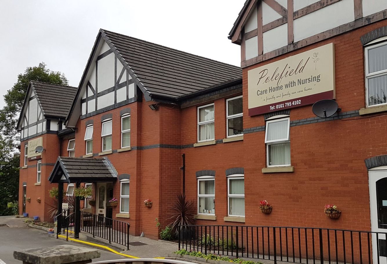 Exterior view of Polefield Care Home