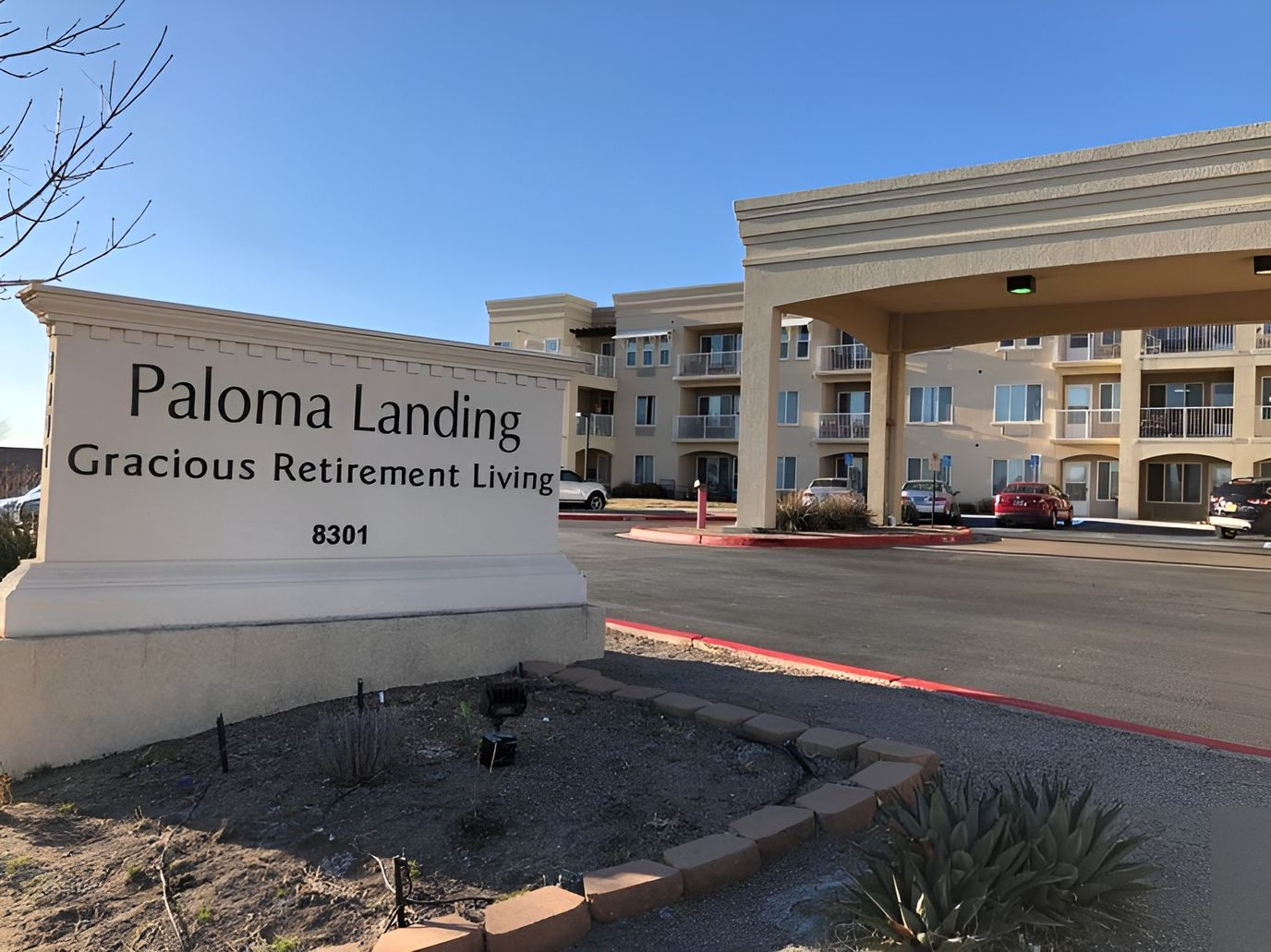 Exterior view of Paloma Landing facility entrance