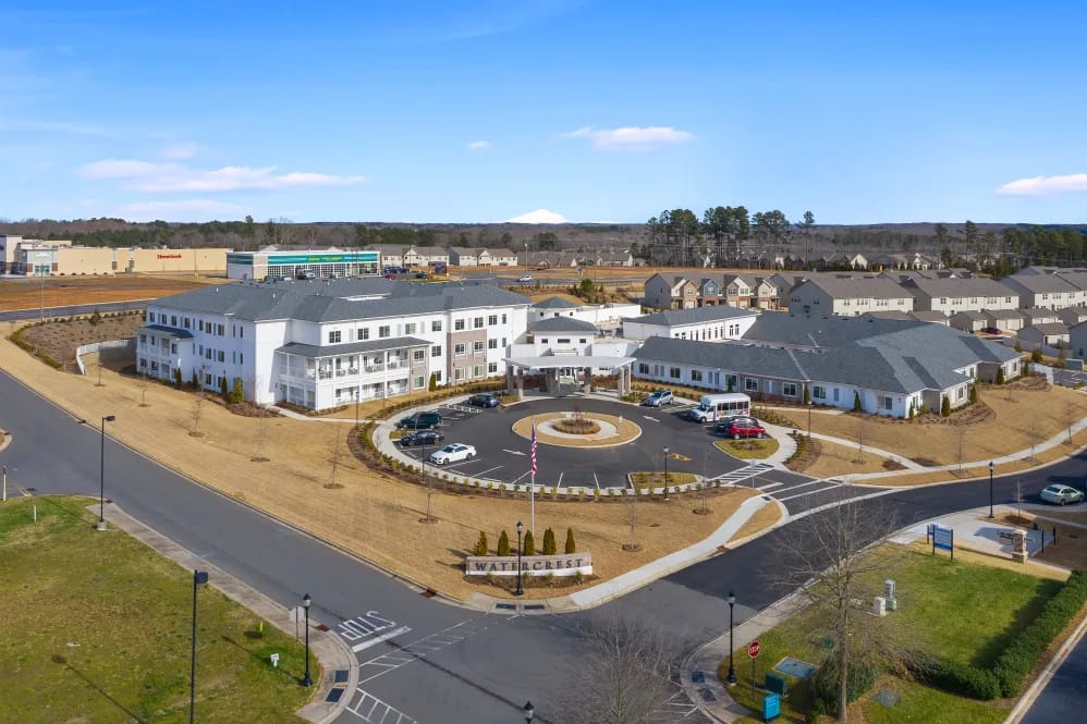 Aerial view of The Meridian at Carolina Lakes