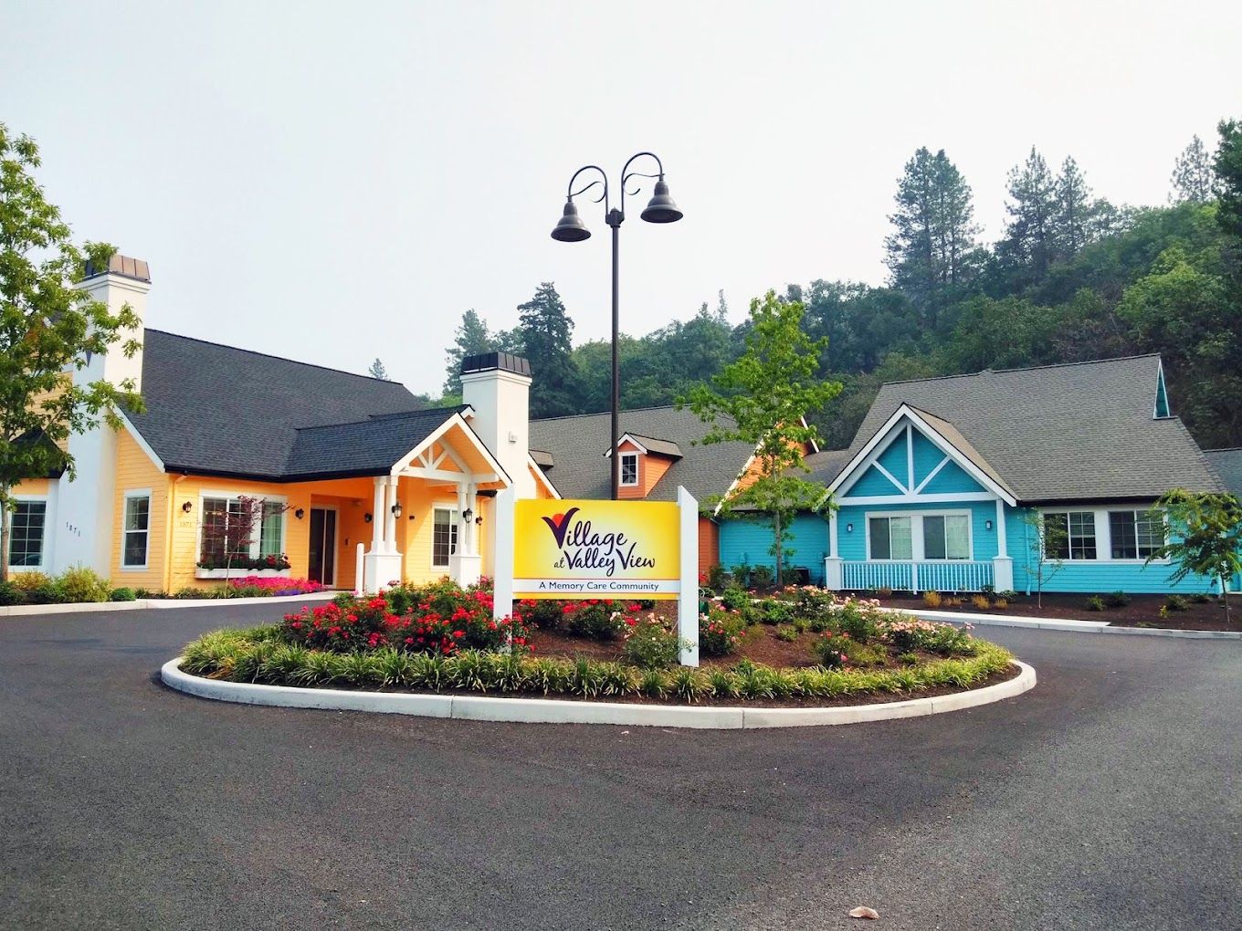 Exterior view of Village at Valley View with landscaping