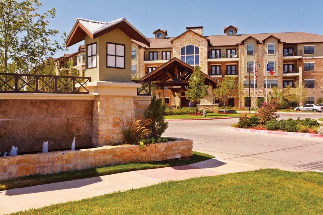 Exterior view of Waterview The Point facility entrance