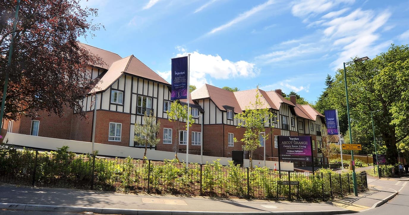 Exterior view of Ascot Grange Care Home building