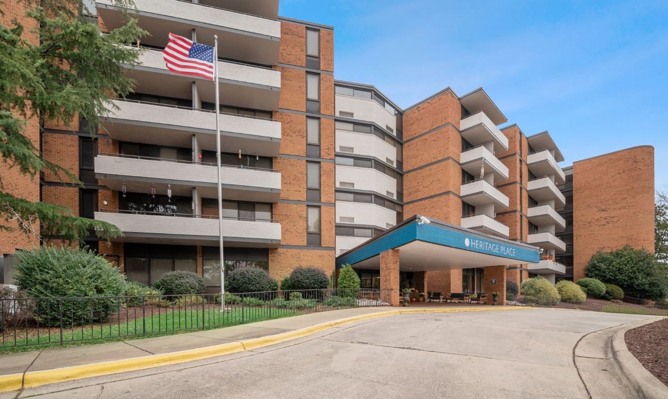 Exterior view of Heritage Place Senior Living facility