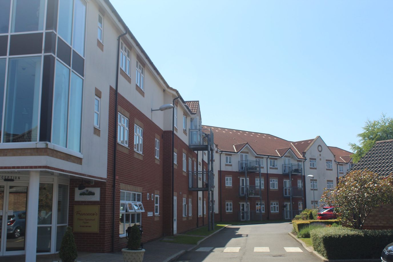 Exterior view of a senior living facility