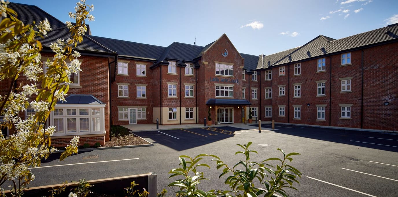 Exterior view of Lady Jane Court Care Home