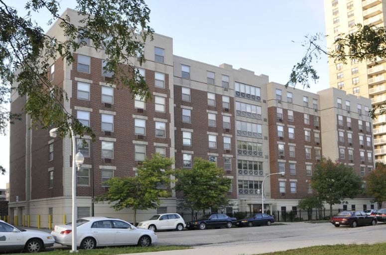 Exterior view of the Senior Suites South Shore building