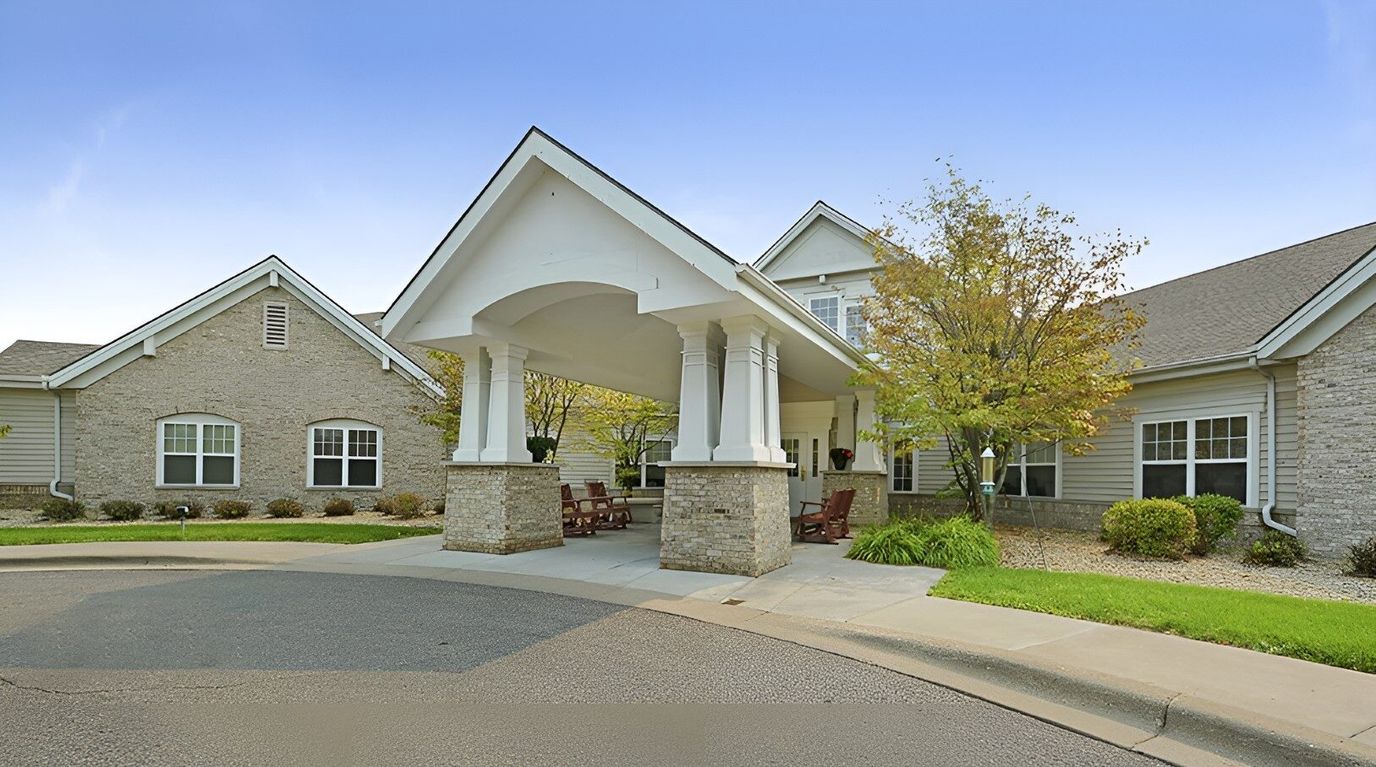 Exterior view of the Brookdale Plymouth entrance