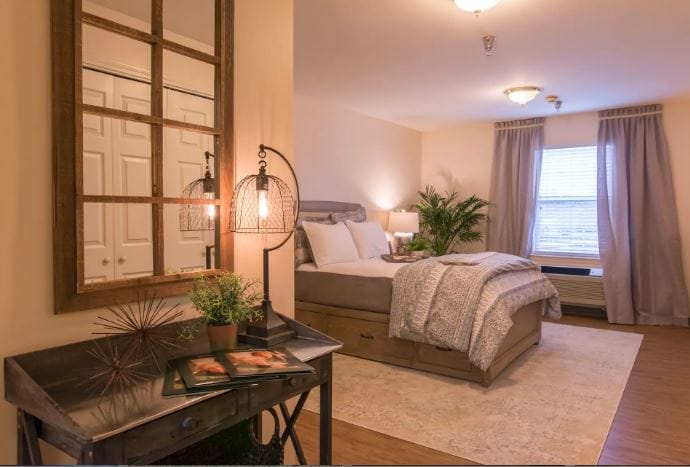Cozy private room with modern decor