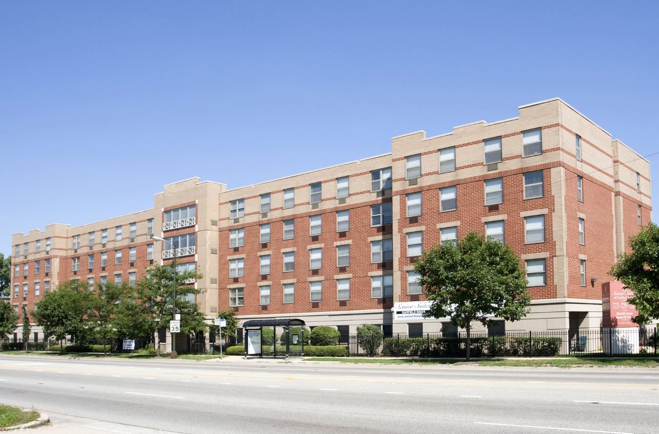 Exterior view of Senior Suites of Garfield Ridge building