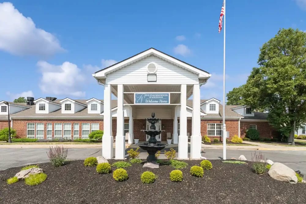 Exterior view of The Crossings at Kokomo entrance