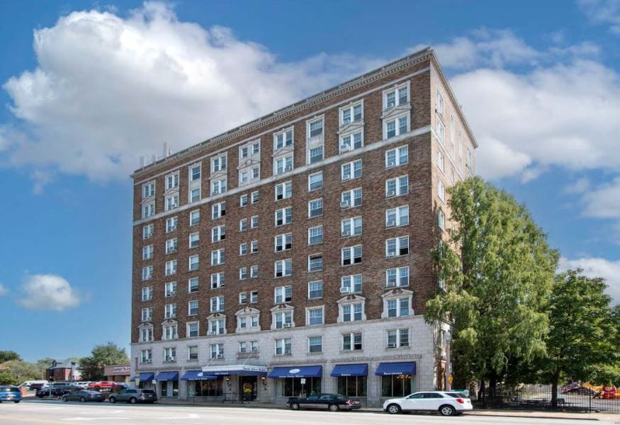 Exterior view of Tower Grove Manor building