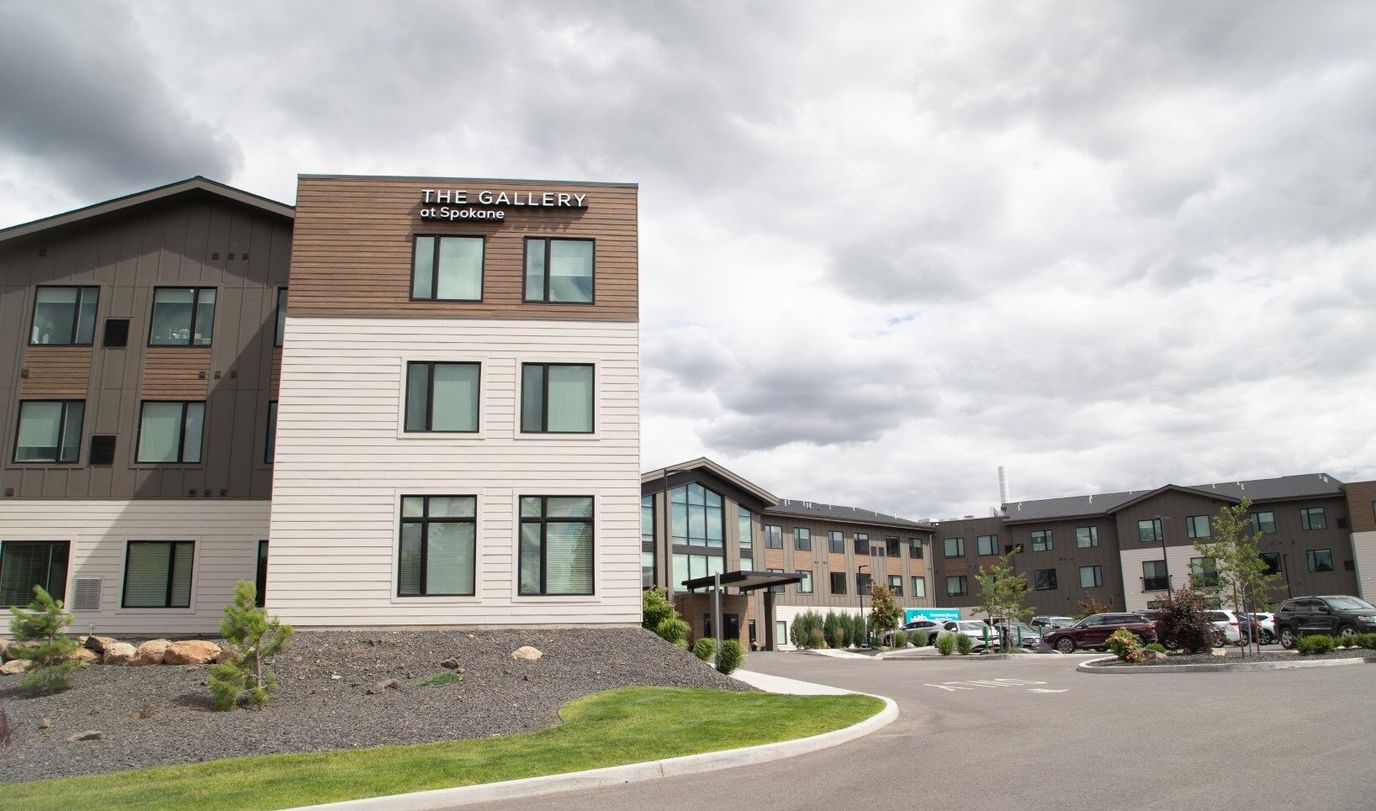 Exterior view of The Gallery at Spokane facility
