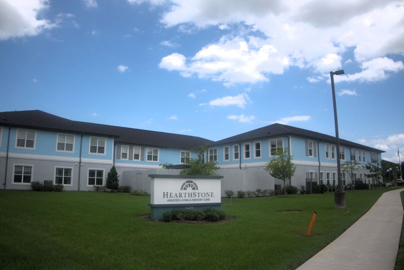 Exterior view of HearthStone assisted living facility